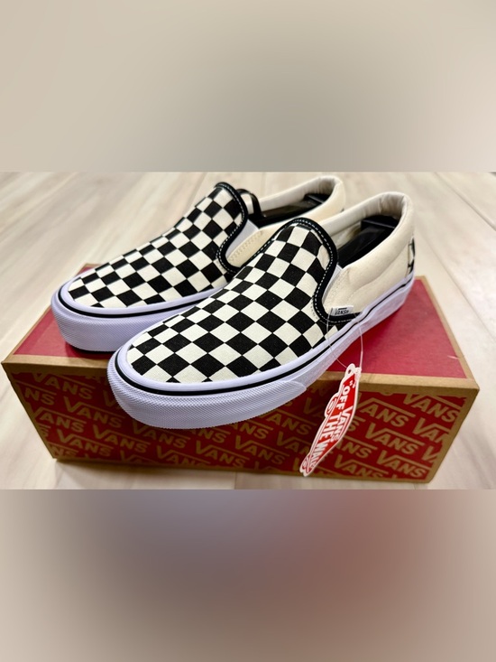 Vans Shoes - Vans Classic Slip-On Checkerboard black and white BRAND NEW